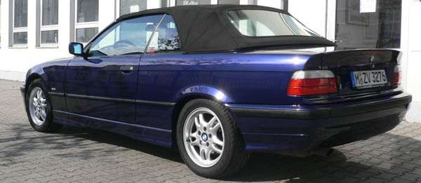 BMW Cabrio nach der Aufbereitung im GT Service Studio
